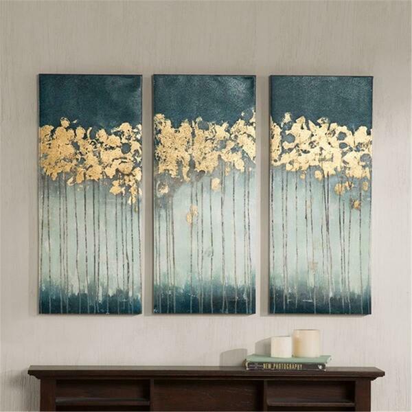 Madison Park Midnight Forest Gel Coat Canvas with Gold Foil Embellishment MP95C-0009